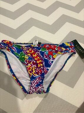 Ralph Lauren Girls Multicolor Floral Swim Bikini Bottoms